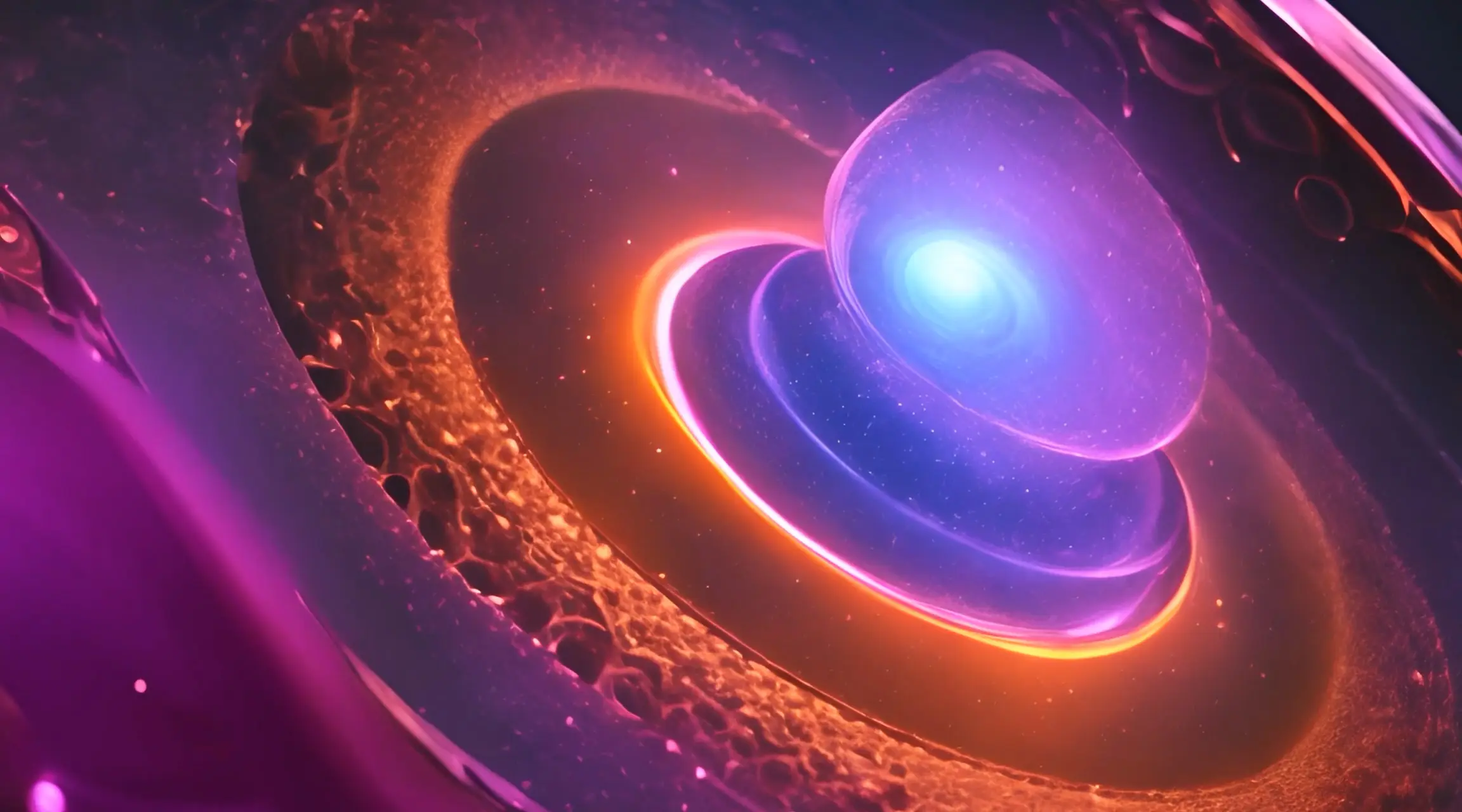 Vibrant Nebula Waves Abstract Cosmic Video